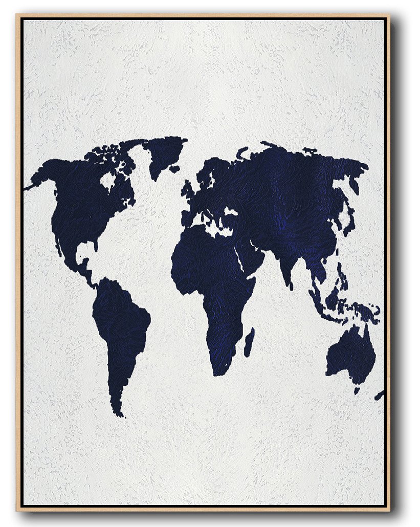 Navy Blue Minimalist Art #NV200B - Click Image to Close